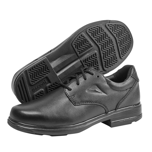 athlete's foot black leather shoes
