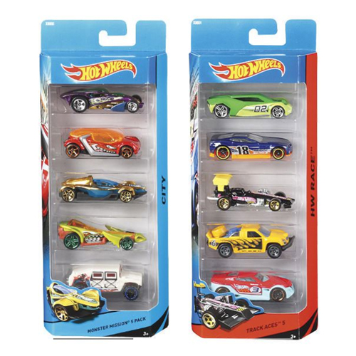 Hot wheels store 5 car pack